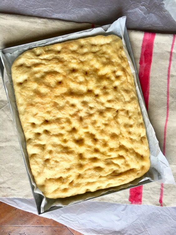 Italian Focaccia With Tomato And Burrata - Healthy Little Cravings