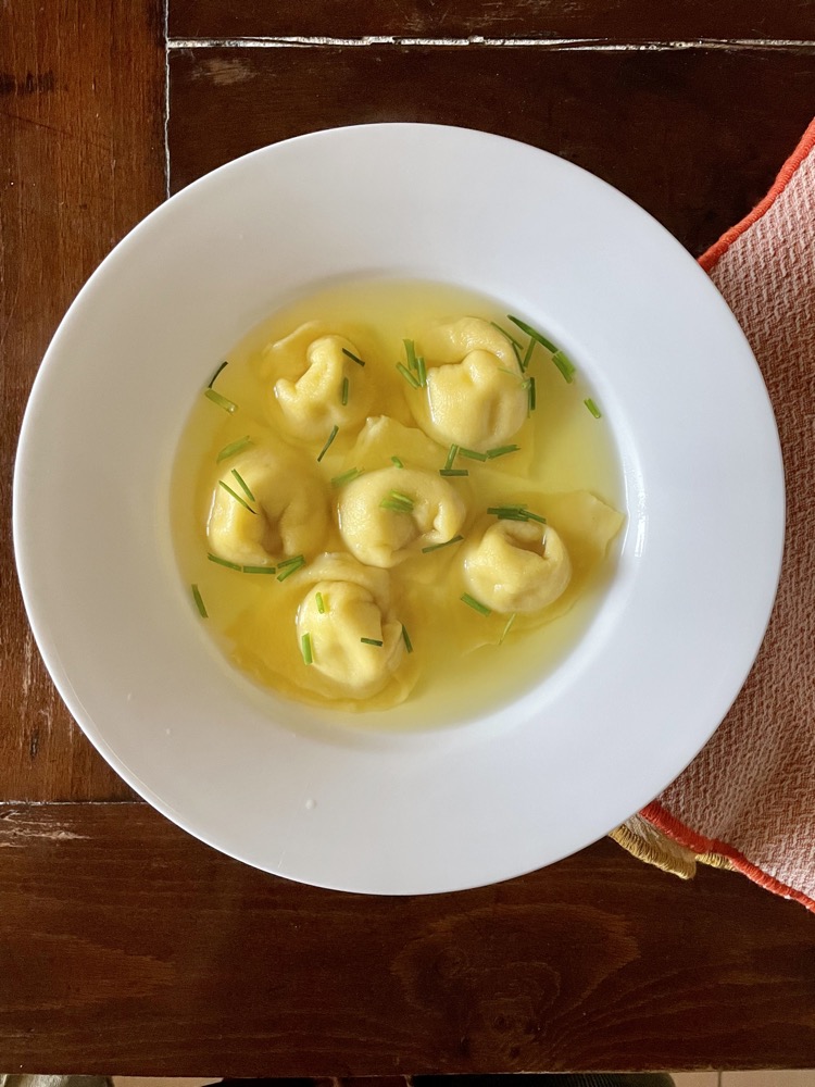 Fish cappelletti of Romagna