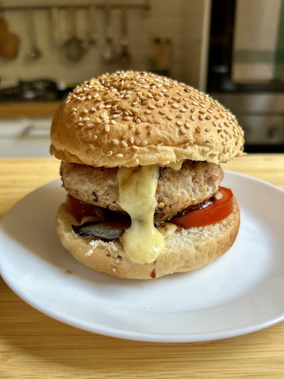 Mortadella burger